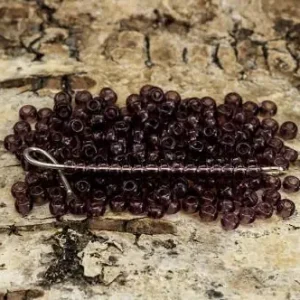 Missa inte erbjudandet | Seed Beads transparent 2,6 mm, Mörklila (20g)