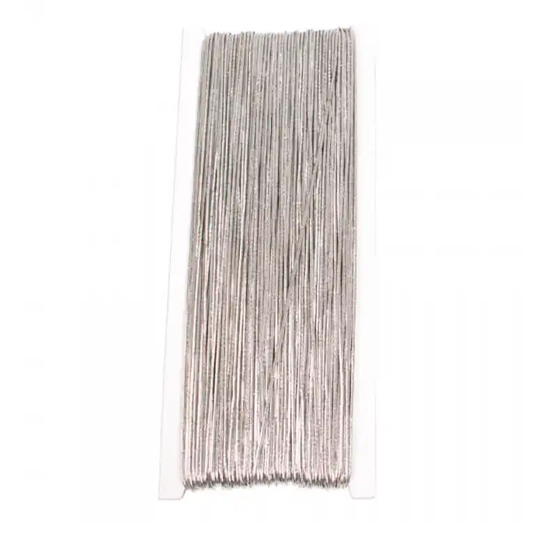 Elastiskt snöre 1mm - Silver - 50m - Få kvar i lager