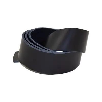 LÄDERREM vegetabil fettad svart 3-3,5 mm 40 mm | Sista chansen