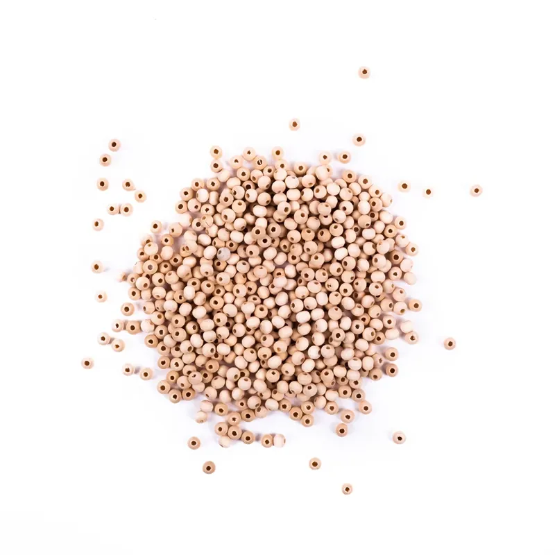 Runda träpärlor 6 mm (600 st) | Premium